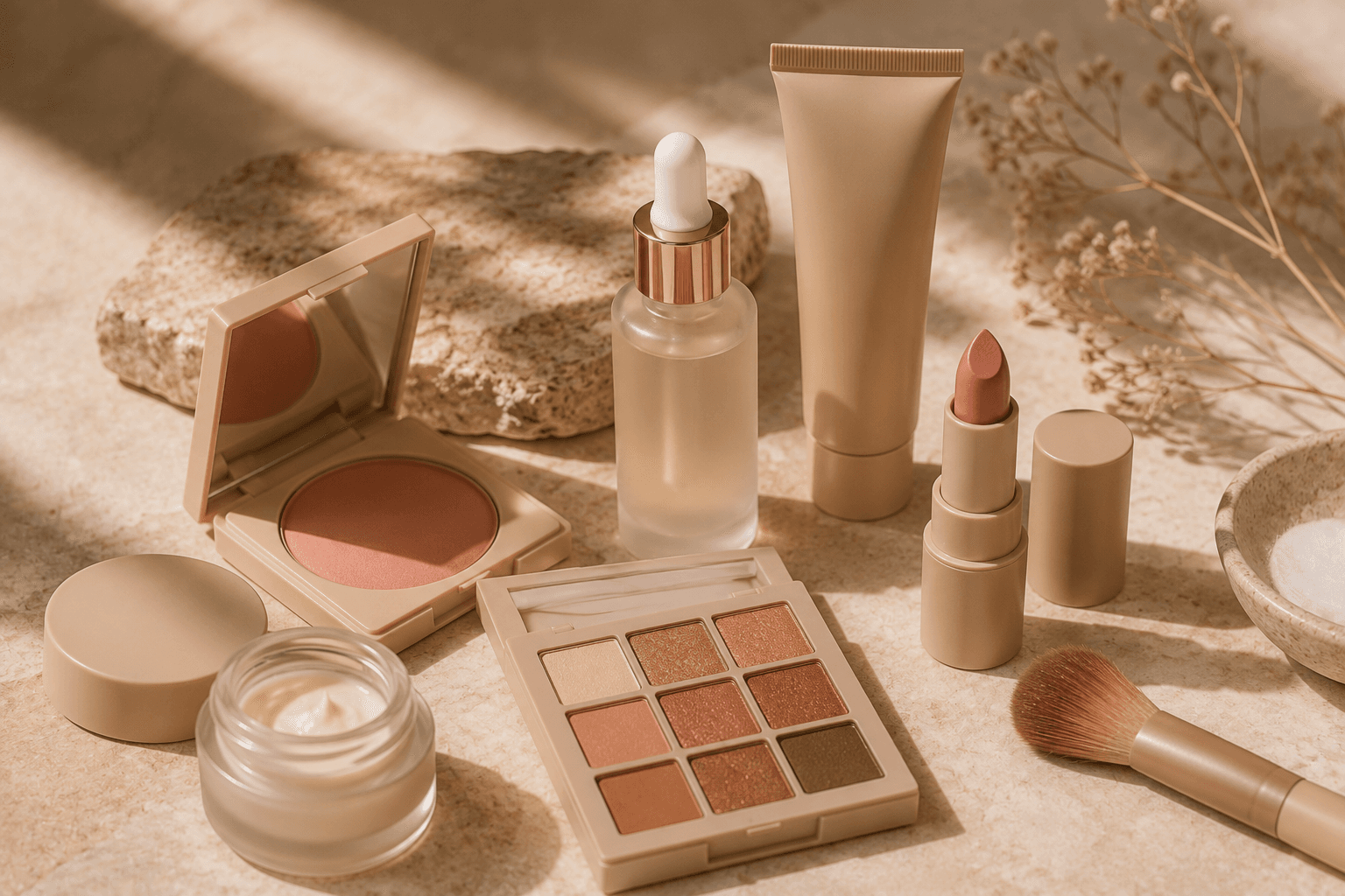 Productos de maquillaje y skincare sin marca